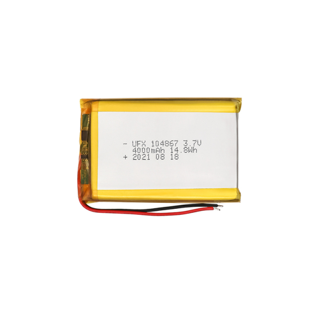 Lithium-ion Rechargeable Cell Factory Wholesale Digital Device Lipo Battery UFX 104867 4000mAh 3.7V High Quality Rechargeable Battery