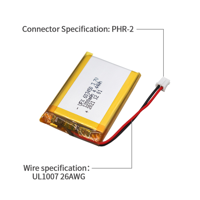 리튬이온전지 제조업체 리튬이온전지 도매 UFX 603450 1200mAh 3.7V 리튬이온전지