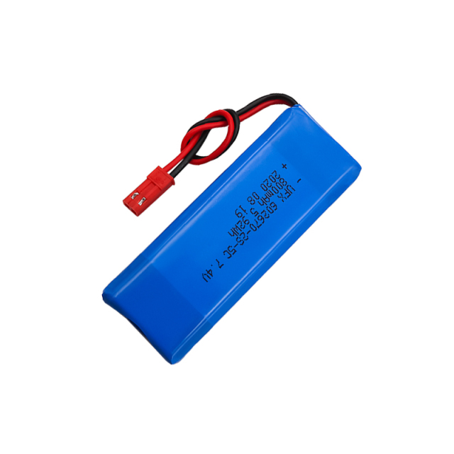 전문 리튬 이온 셀 공장 도매 조명 장치 배터리 UFX 602670-2S-5C 800mAh 7.4V 5C 방전 배터리 팩