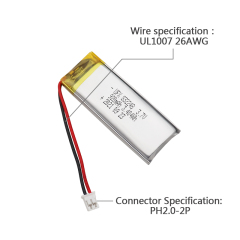중국 리튬 이온 셀 공장 미용기기 배터리 공급 UFX 832248 920mAh 3.7V 충전식 리튬 폴리머 배터리 팩