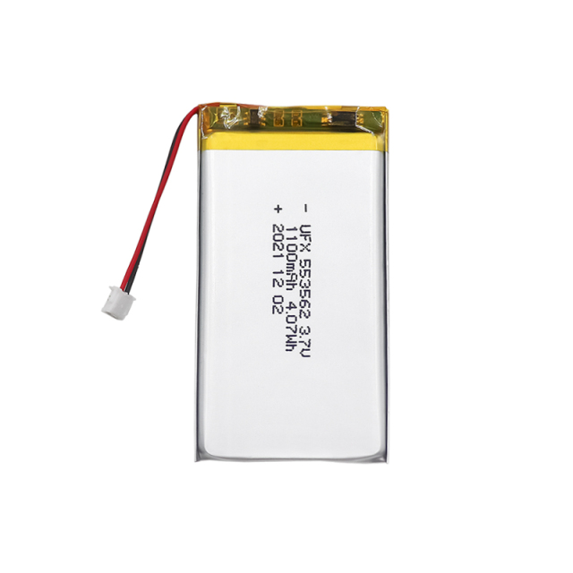 중국 배터리 공장 맞춤형 출입문 카드 배터리 UFX 553562 1100mAh 3.7V 안전 리튬 배터리