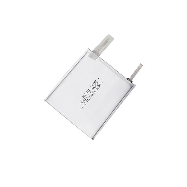 중국 Li-po 셀 공장 전문 사용자 정의 스마트 카드 울트라 씬 배터리 UFX 126070 300mAh 3.7V 리튬 이온 재충전형 배터리 팩