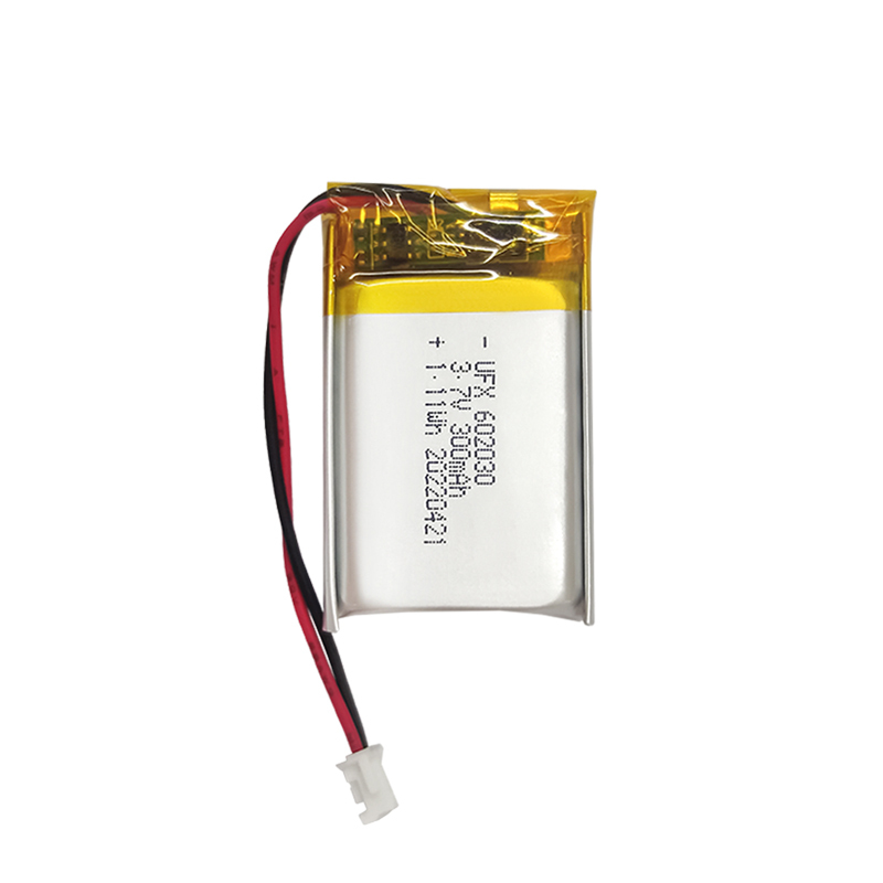 China Li-ion Cell Manufacturer Custom Air Cleaner Battery UFX 602030 300mAh 3.7V  Discharge Battery Pack