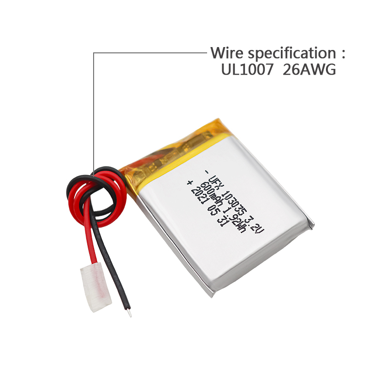 중국 리튬 이온 전지 제조업체 맞춤형 공기 청정기 배터리 UFX 654065-5C 1900mAh 3.7V 5C 방전 배터리 팩