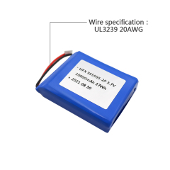 China Li-ion Battery Manufacturer OEM Heating Garment Battery UFX955565-2P 10000mAh 3.7V Safety Lipo Battery