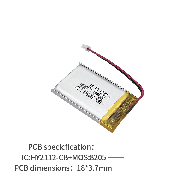 Professional Lithium-ion Cell Manufacturer LiFePO4 Battery Pack UFX 502540 370mAh 3.2V LiFePo4 Battery