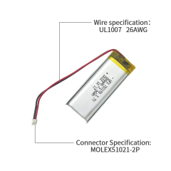Chinese Li-po Cell Factory Customized VR Glasses Battery UFX782150  800mAh 3.7V Lithium-polymer Battery