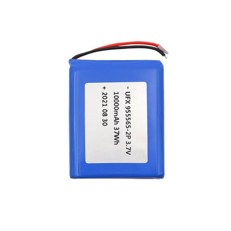 China Li-ion Battery Manufacturer OEM Heating Garment Battery UFX955565-2P 10000mAh 3.7V Safety Lipo Battery