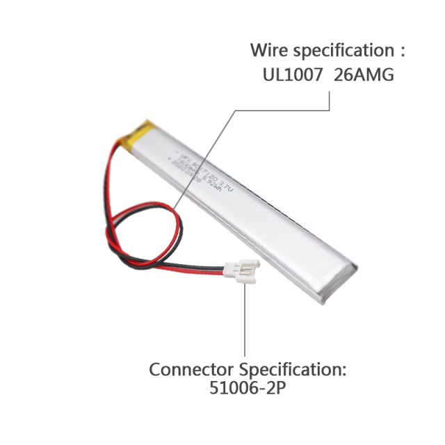 China Best Lithium-ion Polymer Cell Manufacturer Supply Children Toy Rechargeable Battery UFX 8017120 1600mAh 3.7V Lithium-polymer Battery