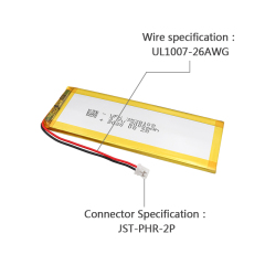 Wholesale Lithium Ion Polymer Battery OEM Heating Garment Battery UFX 3538108 2000mAh 3.7V Rechargeable Lipo Battery