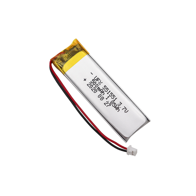 중국 폴리머 리튬 이온 전지 제조업체 OEM 어린이 장난감 배터리 UFX 551551 500mAh 3.7V