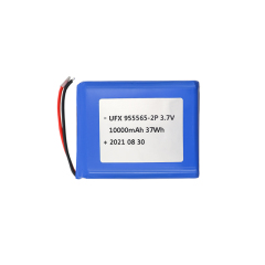 China Li-ion Battery Manufacturer OEM Heating Garment Battery UFX955565-2P 10000mAh 3.7V Safety Lipo Battery
