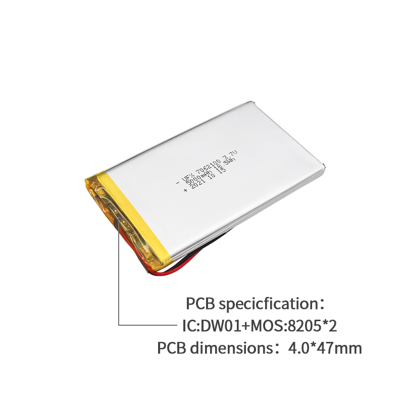 UFX 7062100 5000mAh 3.7V 스피커 전용 리튬 이온 배터리의 전문 제작