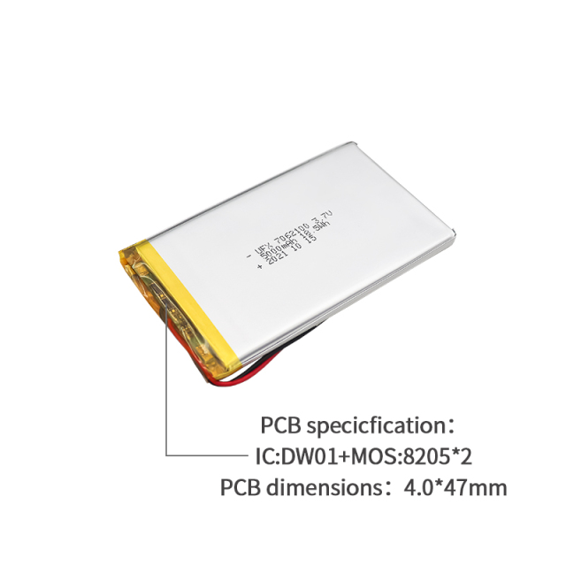 UFX 7062100 5000mAh 3.7V 스피커 전용 리튬 이온 배터리의 전문 제작