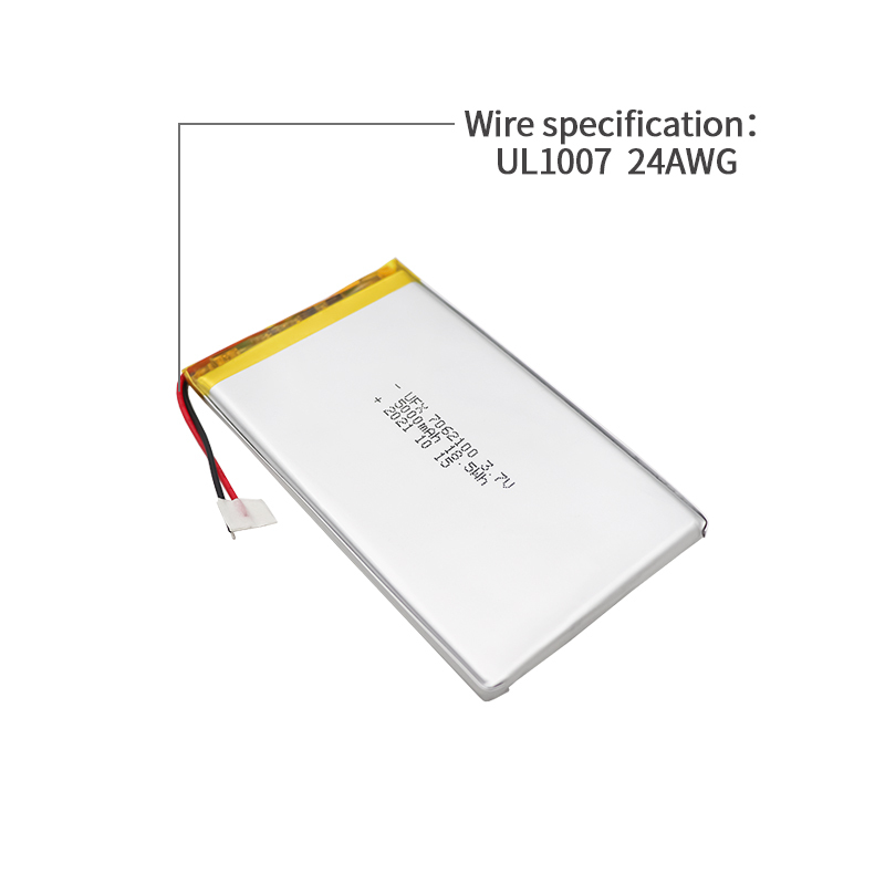 UFX 7062100 5000mAh 3.7V 스피커 전용 리튬 이온 배터리의 전문 제작