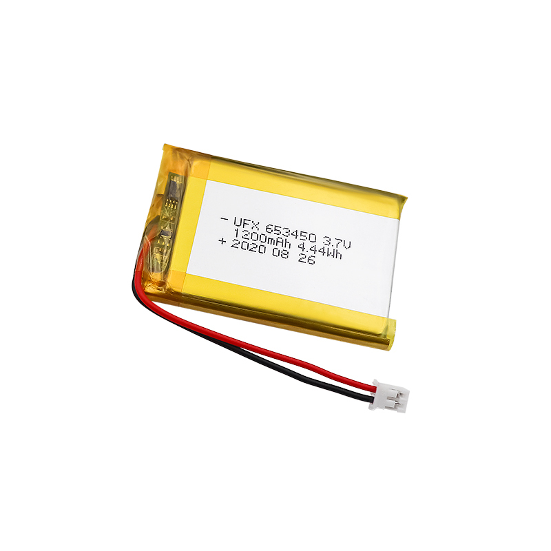 리튬 이온 폴리머 배터리 팩 맞춤형 충전식 배터리 UFX 653450 1200mAh 3.7V 충전식 리튬 폴리머 배터리 팩