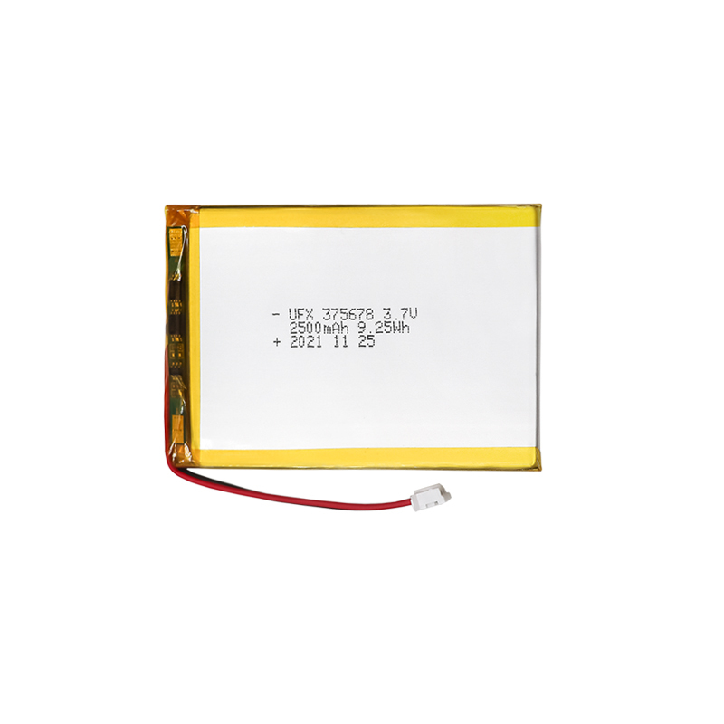 Manufacturer Produce High Quality Rechargeable Battery for Beauty Instrument UFX 375678 2500mAh 3.7V Rechargeable Battery