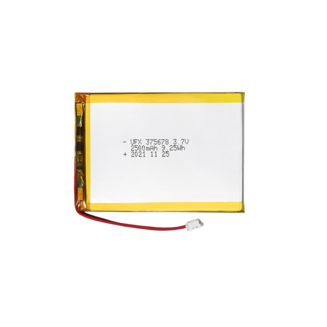 Manufacturer Produce High Quality Rechargeable Battery for Beauty Instrument UFX 375678 2500mAh 3.7V Rechargeable Battery
