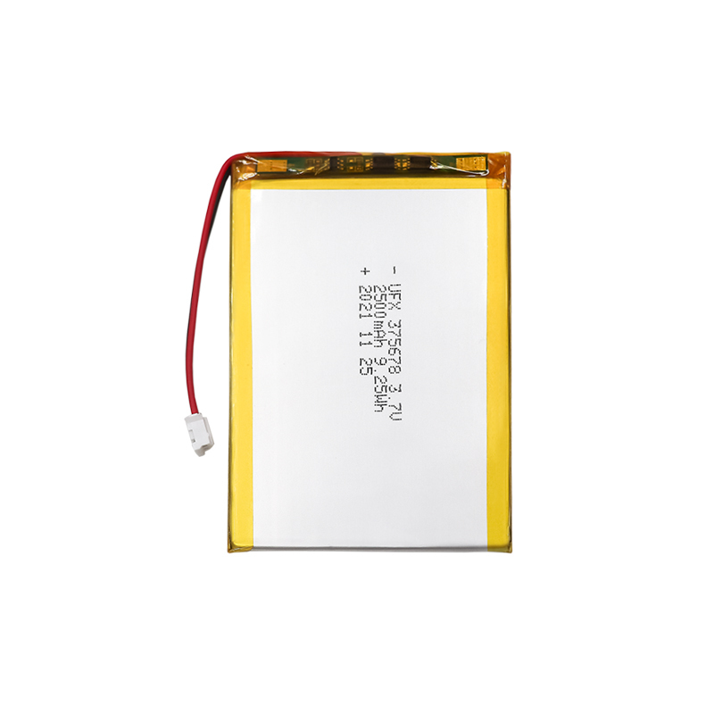 Manufacturer Produce High Quality Rechargeable Battery for Beauty Instrument UFX 375678 2500mAh 3.7V Rechargeable Battery