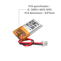 Wholesale Lithium Ion Polymer Battery Customized Battery Pack for Footlights UFX 401220 60mAh 3.7V KC UL Certificate