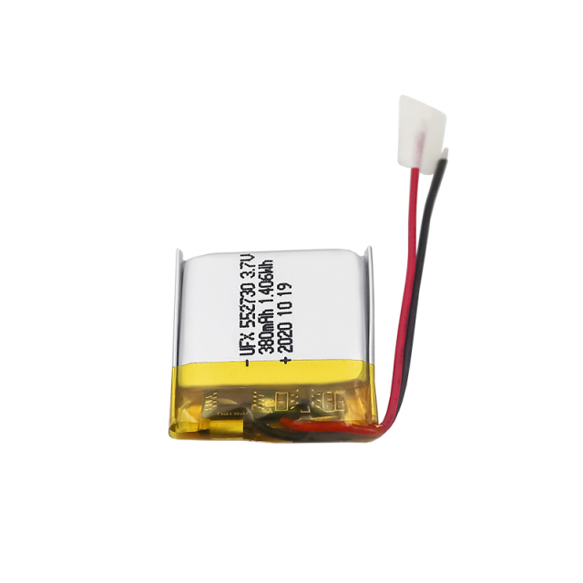 Professional Lithium-ion Cell Factory Wholesale Lithium-ion Battery UFX 552730 380mAh 3.7V Rechargeable Lithium-ion Battery
