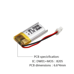 Chinese Lipo Cells Factory Wholesale Polymer Li-ion Battery for Beauty Instrument UFX 370820 30mAh 3.7V Li-ion Polymer Cell
