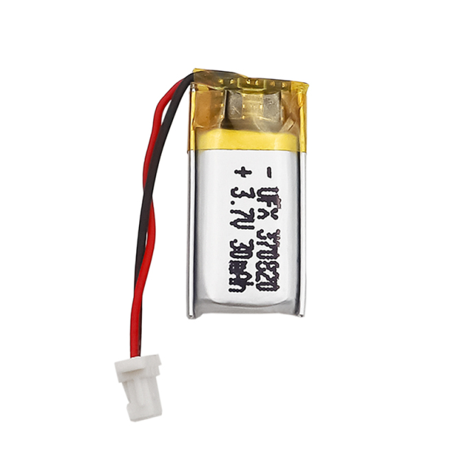 Chinese Lipo Cells Factory Wholesale Polymer Li-ion Battery for Beauty Instrument UFX 370820 30mAh 3.7V Li-ion Polymer Cell