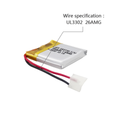 Professional Lithium-ion Cell Factory Wholesale Lithium-ion Battery UFX 552730 380mAh 3.7V Rechargeable Lithium-ion Battery
