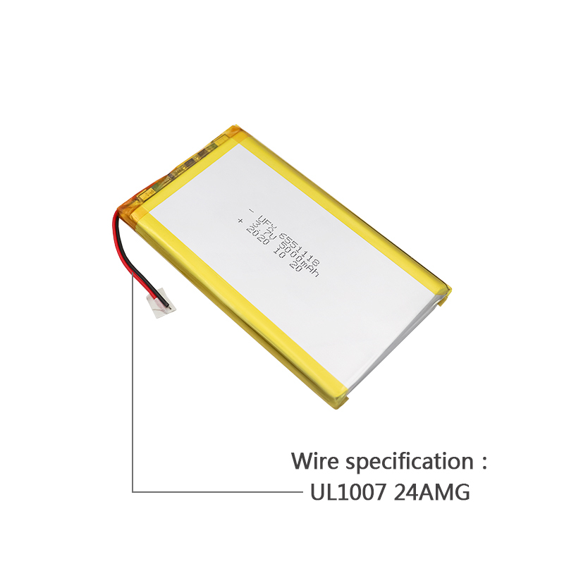 Rechargeable Lithium-ion Cell Manufacturer High Quality Medical Equipment Li-polymer Batteries UFX 6551118 5000mAh 3.7V High Quality Rechargeable Battery