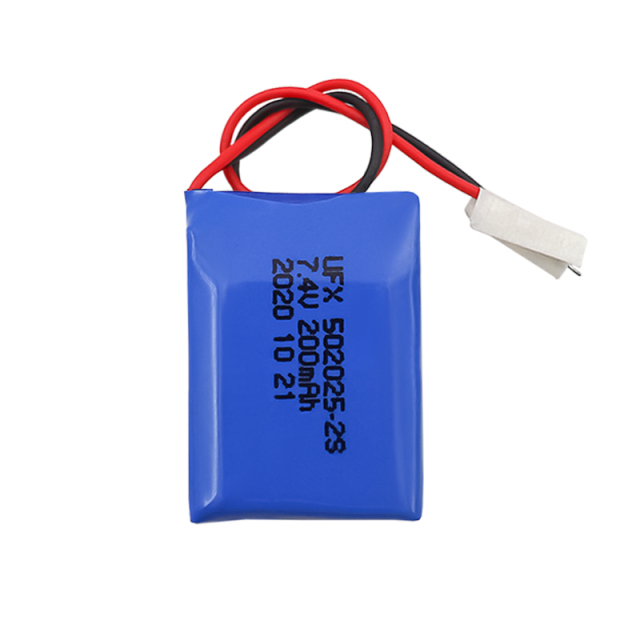 China Lithium Cell Manufacturer For Electric Toy UFX 502025-2S 200mAh 7.4V High Quality Rechargeable Battery