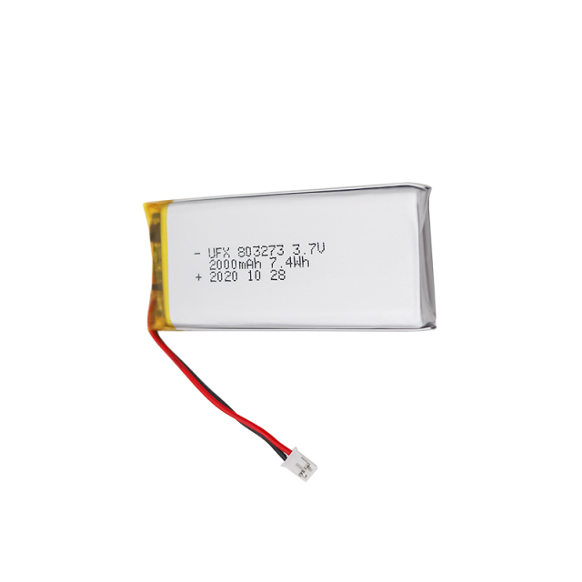 도매 리튬 이온 폴리머 배터리 로케이터용 도매 Li-po 배터리 UFX 803273 2000mAh 3.7V UL인증서