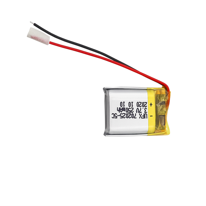 중국 리튬 폴리머 전지 제조업체 전문 맞춤형 미용 장비 배터리 UFX 702025-5C 250mAh 3.7V 5C 방전 배터리 팩