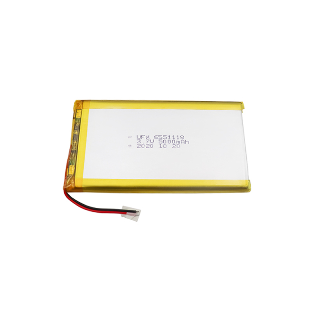 Rechargeable Lithium-ion Cell Manufacturer High Quality Medical Equipment Li-polymer Batteries UFX 6551118 5000mAh 3.7V High Quality Rechargeable Battery