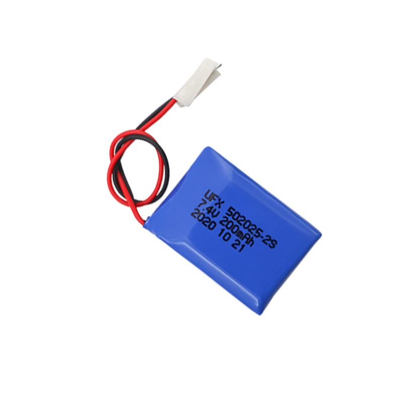 China Lithium Cell Manufacturer For Electric Toy UFX 502025-2S 200mAh 7.4V High Quality Rechargeable Battery