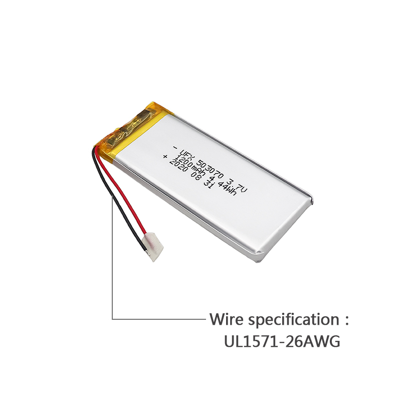 Li-polymer Cells Factory Supply Air Cleaner Batteries UFX 503070 1200mAh 3.7V Curved Li-ion Polymer Battery