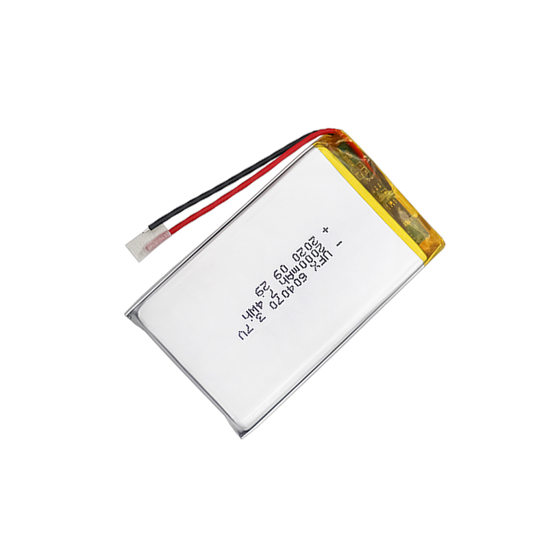 China Best Lithium-ion Polymer Cell Manufacturer Hot Selling High Quality Ordering Machine Battery UFX 604070 2000mAh 3.7V Professional Custom for Speaker Li-ion Battery