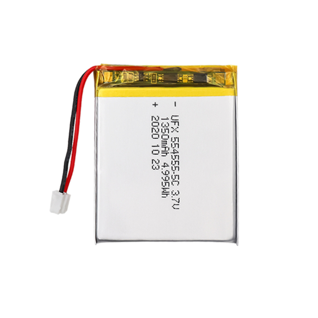 리튬셀 제조업체 맞춤형 전기 공구 배터리 UFX 554555-5C 1350mAh 3.7V 5C 방전 배터리 팩