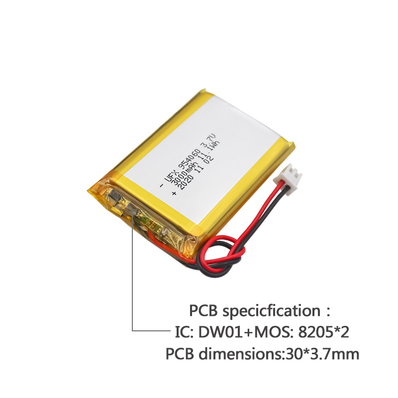 China Polymer Li-ion Cell Manufacturer Wholesale Rechargeable Battery For Digital Camera UFX 954060 3000mAh 3.7V Rechargeable Lithium-polymer Battery Pack