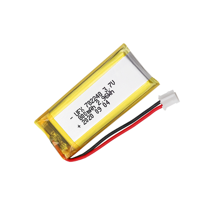 China Lithium Cell Factory Hot Selling Lithium Polymer Battery UFX 782248 800mAh 3.7V Lipo Battery
