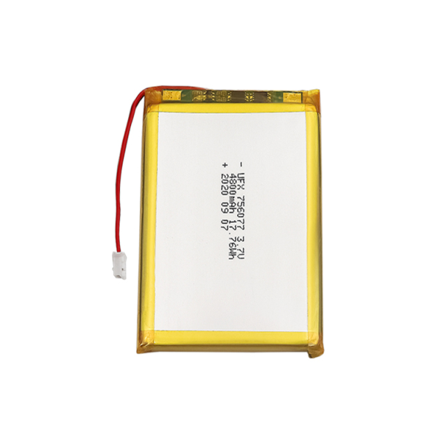 Lithium Cell Manufacturer Customized For Mosquito Repellent Lamp Rechargeable Batteries UFX 756077 4800mAh 3.7V High Quality Rechargeable Battery