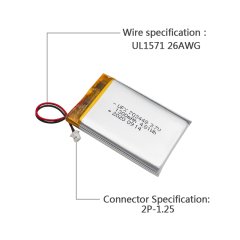 Wholesale Lithium Ion Polymer Battery Customized DVR Driving Recorder Battery UFX 703448 1300mAh 3.7V Li-ion Polymer Cell