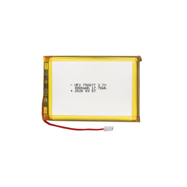 Lithium Cell Manufacturer Customized For Mosquito Repellent Lamp Rechargeable Batteries UFX 756077 4800mAh 3.7V High Quality Rechargeable Battery