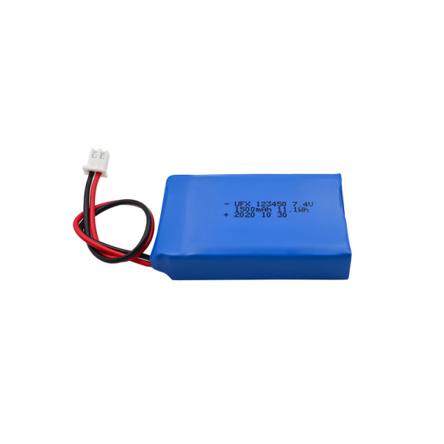 Rechargeable Lithium-ion Cell Manufacturer Professional Customized Hand Warmer Rechargeable Lipo Battery UFX 123450 1500mAh 7.4V Li-ion Polymer Battery With MSDS