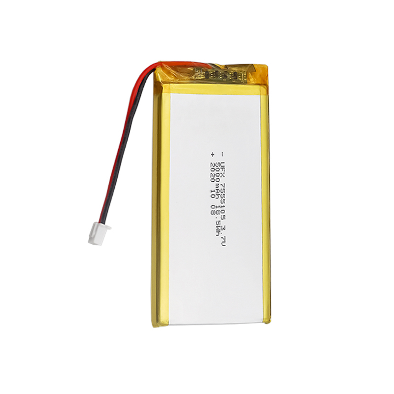 Chinese Lithium Cell Factory Customized High Quality Battery for Mobile Power UFX 7555105 5000mAh 3.7V Lithium-ion polymer Battery