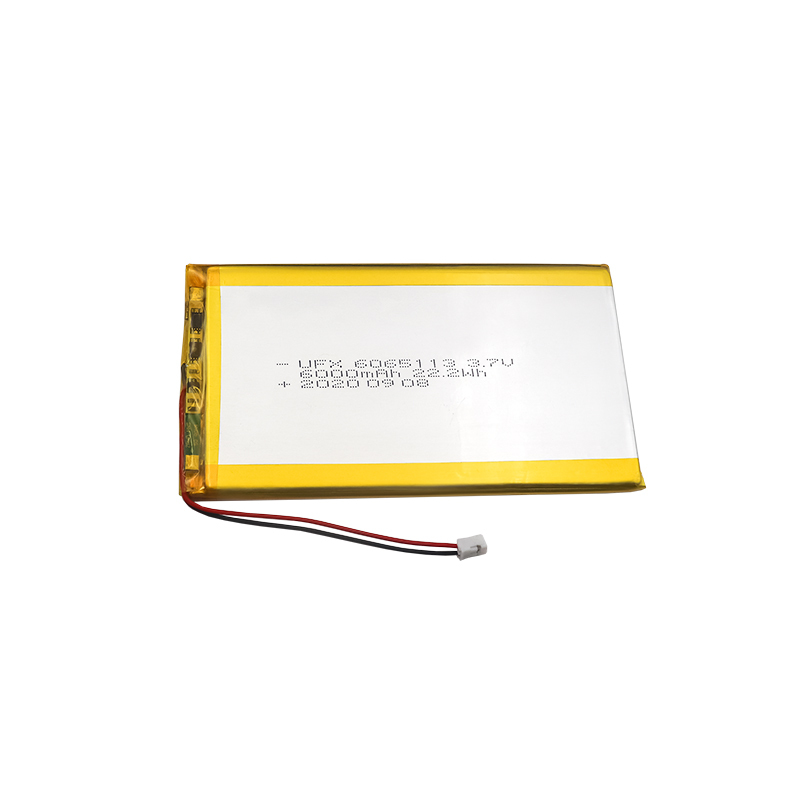 Li-ion Polymer Cell Manufacturer Wholesale High Quality Large Capacity Air Cleaner Battery UFX 6065113 6000mAh 3.7V Rechargeable Battery Pack
