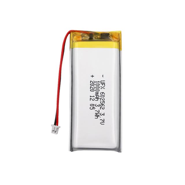 리튬 이온 폴리머 셀 공장 미용 기기용 폴리머 리튬 이온 배터리 도매 UFX 602562 1000mAh 3.7V 리튬 이온 폴리머 배터리(MSDS 포함)