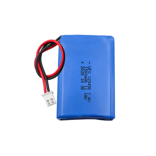 Rechargeable Lithium-ion Cell Manufacturer Professional Customized Hand Warmer Rechargeable Lipo Battery UFX 123450 1500mAh 7.4V Li-ion Polymer Battery With MSDS