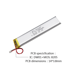 Professional Polymer Lithium-ion Cell Manufacturer Produce Bluetooth Speaker Battery UFX 602197 1250mAh 3.7V