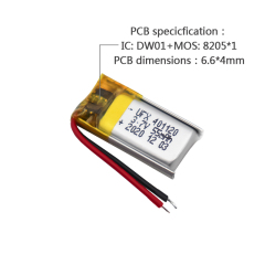 China Lipo Cell Manufacturer Customized POS Machine Rechargeable Li-Ion Battery UFX 401120 55mAh 3.7V Small Lipo Battery