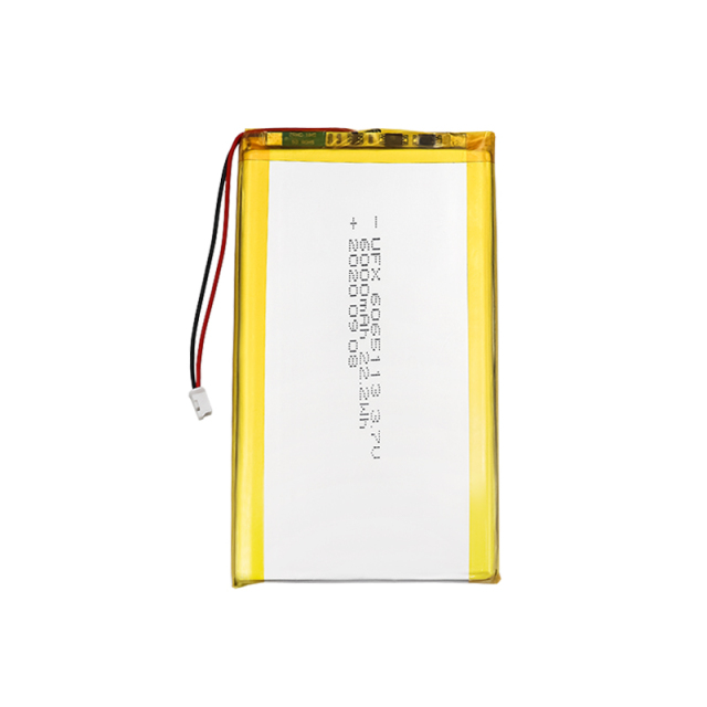 Li-ion Polymer Cell Manufacturer Wholesale High Quality Large Capacity Air Cleaner Battery UFX 6065113 6000mAh 3.7V Rechargeable Battery Pack